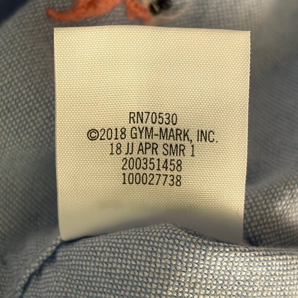 Janie and Jack Blue Oxford Flamingo Button Down Long Sleeve Shirt - Size 4 - Picture 5 of 6